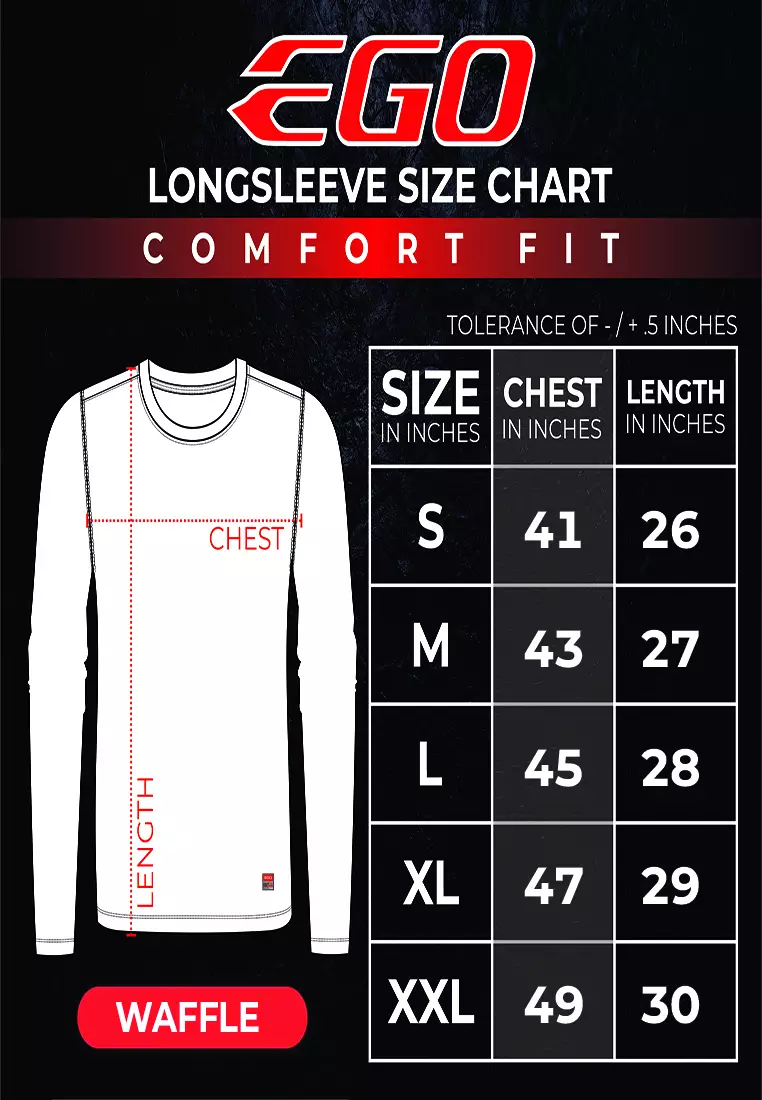 Round Neck Long Sleeves Comfort Fit