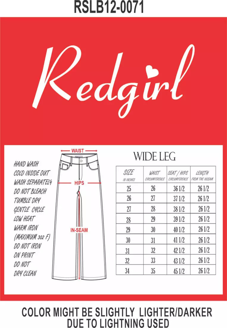 Black Denim Wide Leg Pants Ladies