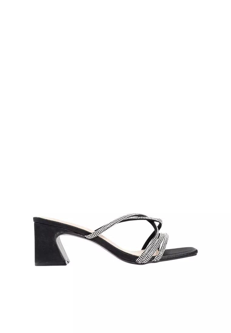 Discount on Happy2U  shoes - SKU: Piper Satin Block Heels