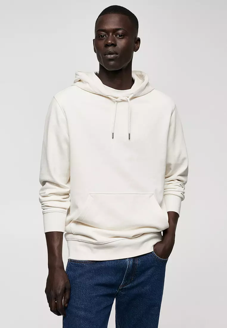 Man with outlet hoodie