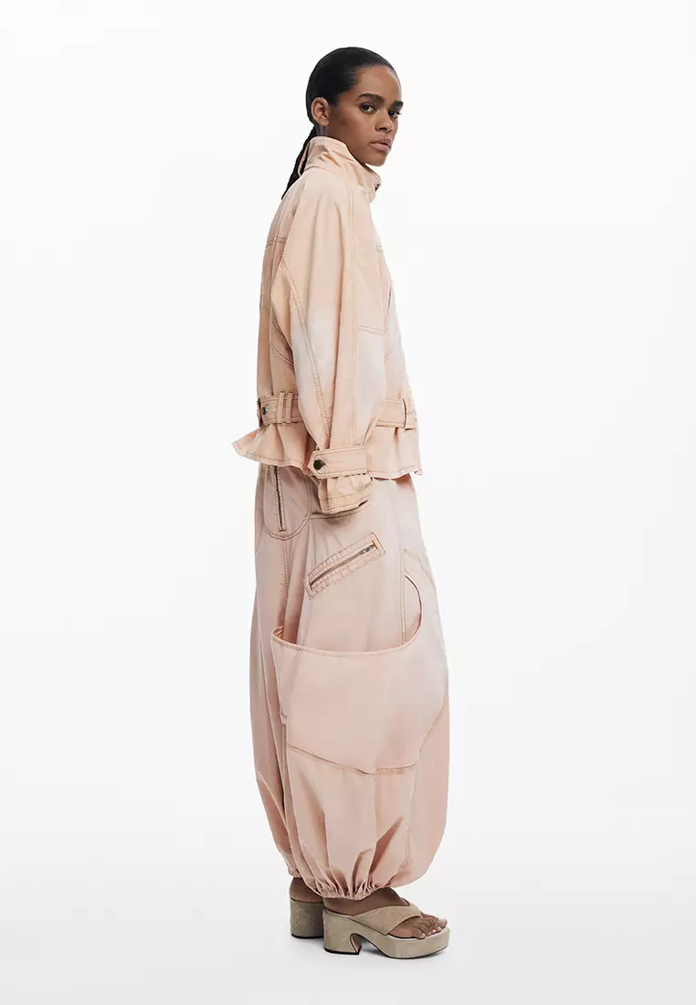 Turtleneck denim jacket