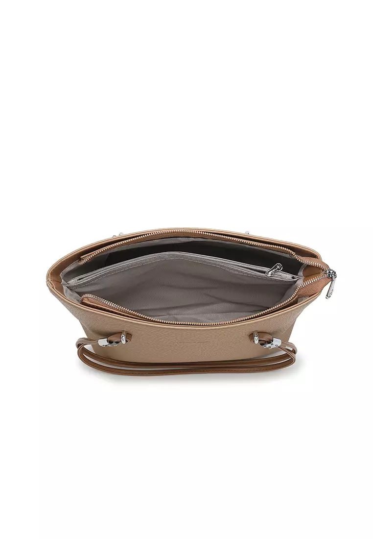 Women's Tote Bag / Shoulder Bag - Khaki