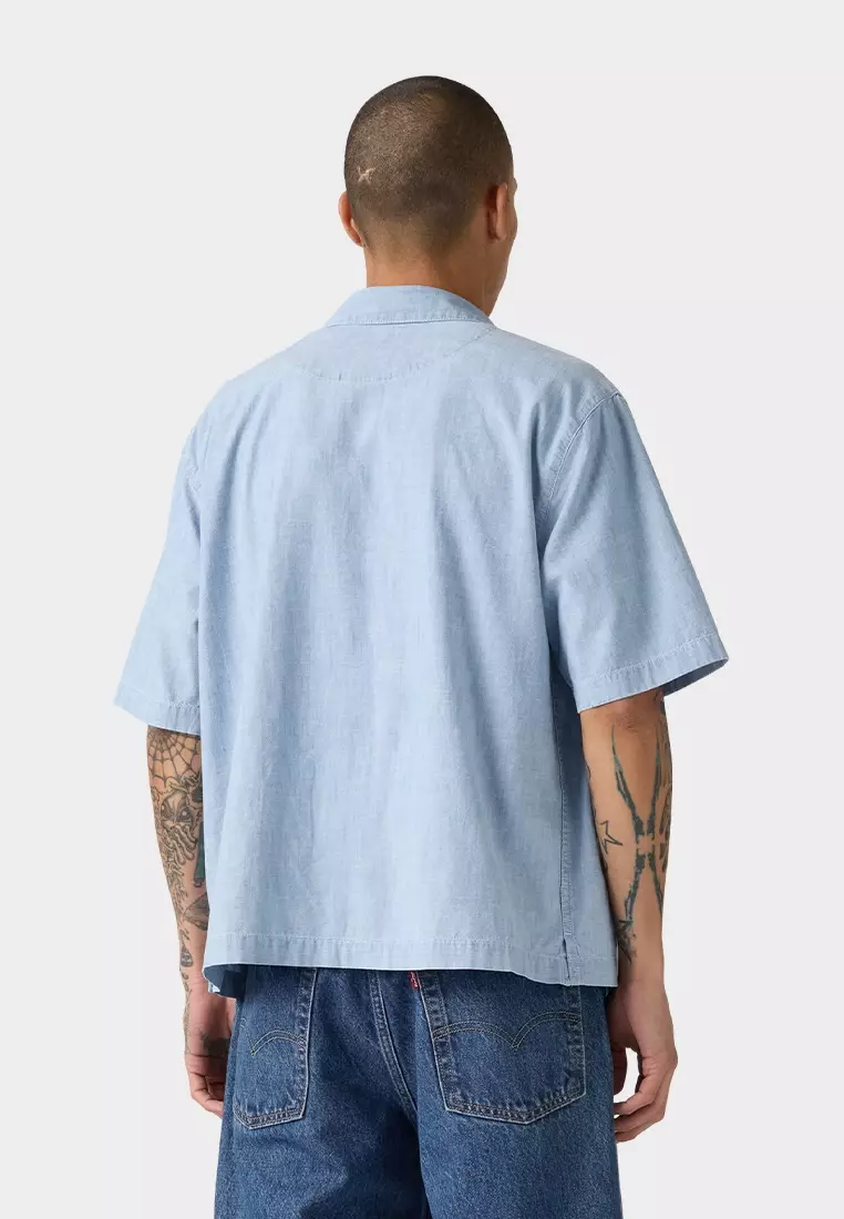 Men's Short-Sleeve Zandt Cropped Shirt 003NV-0003