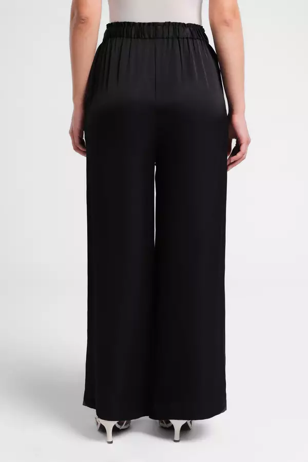 MINIMAL - Ravionna - Celana Lebar Karet - Black