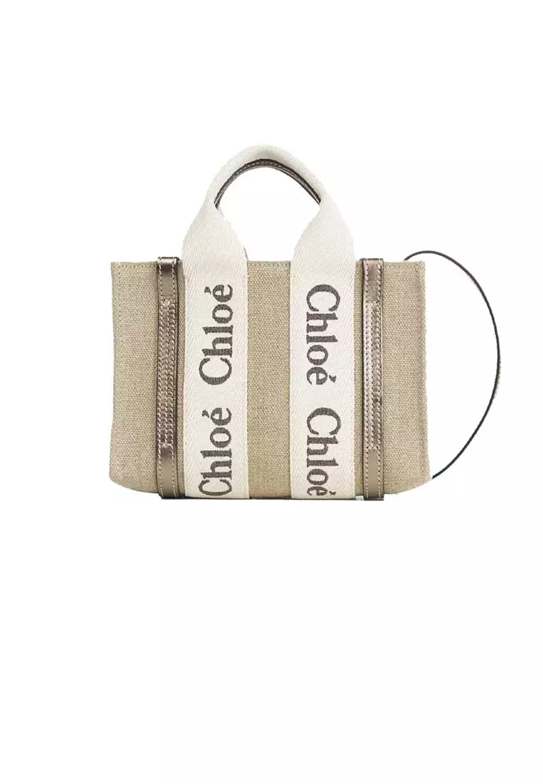 ゆきんこ 限定Chloé woody small tote with st 国内発送】クロエ トートバッグ WOODY SMALL TOTE (Chloe/トート