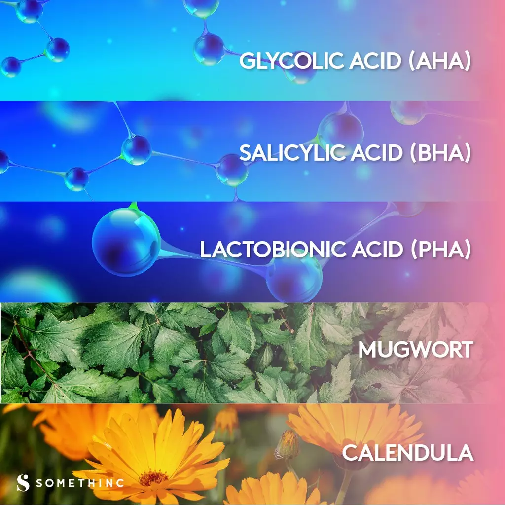 Somethinc AHA 7%, BHA 1%, PHA 3% Weekly Peeling Solution