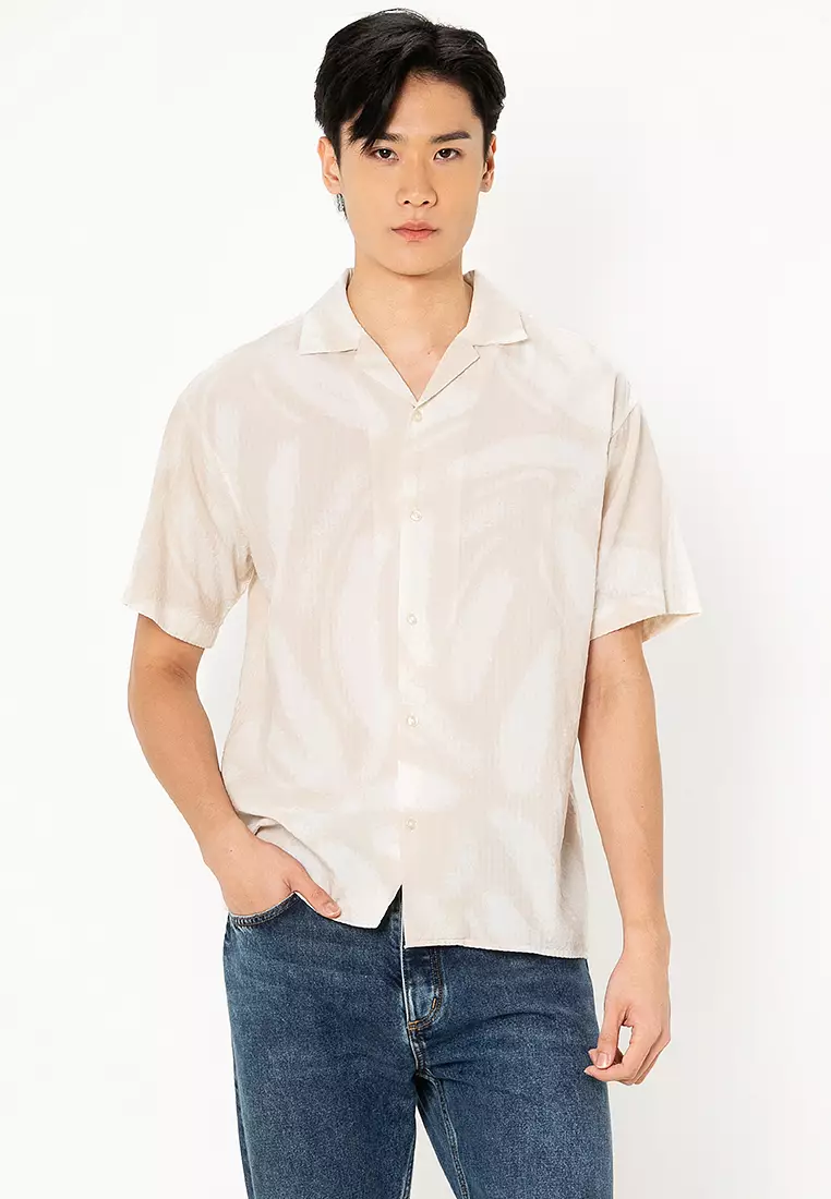 Alberto Seersucker Resort Short Sleeves Shirt