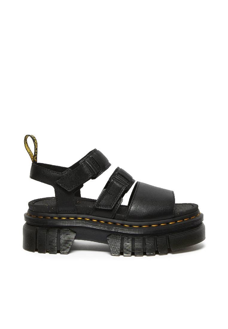 RICKI NAPPA LUX LEATHER 3-STRAP PLATFORM SANDALS