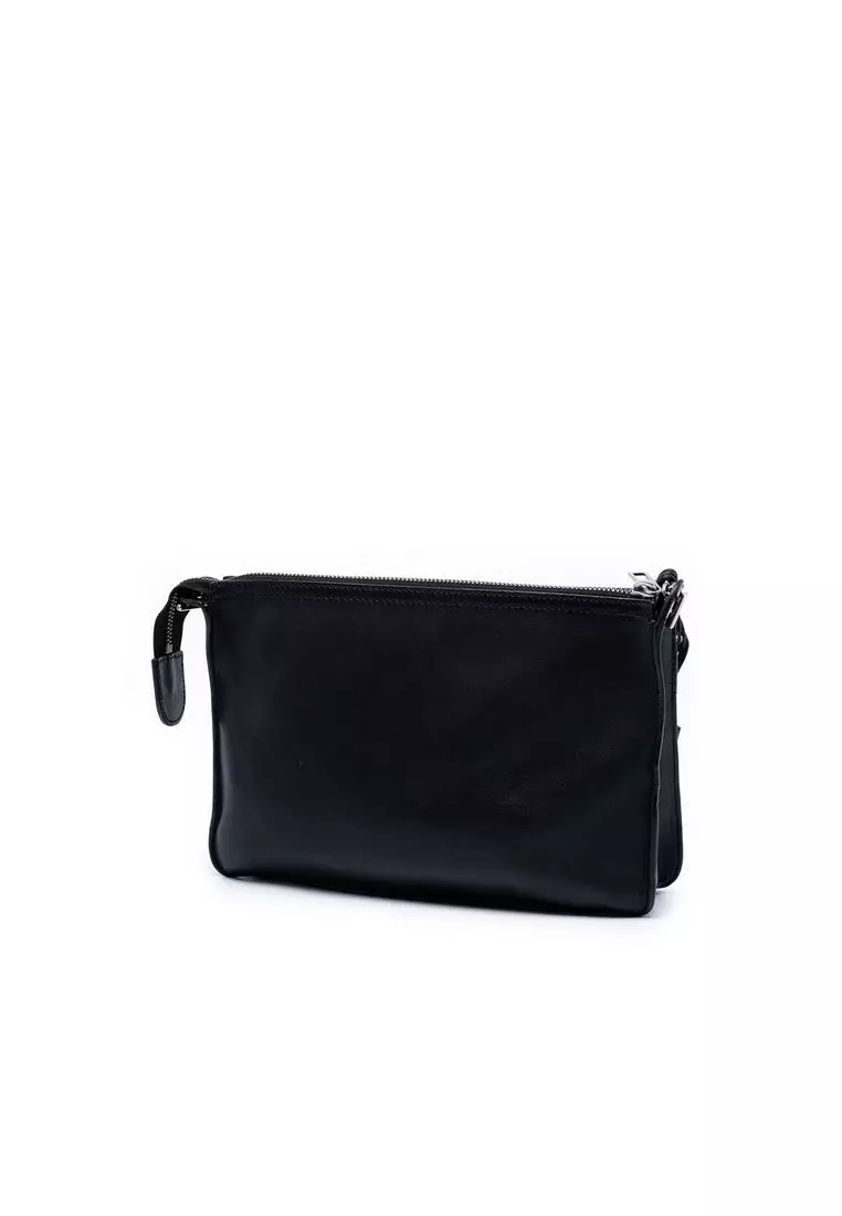 Pre-Loved Celine Bicolor Leather Pocket Envelope Zip Crossbody