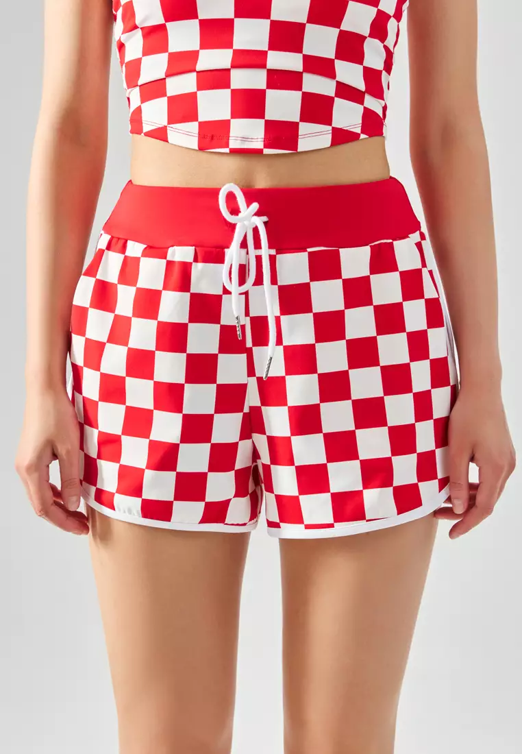 Red hot sale sports shorts