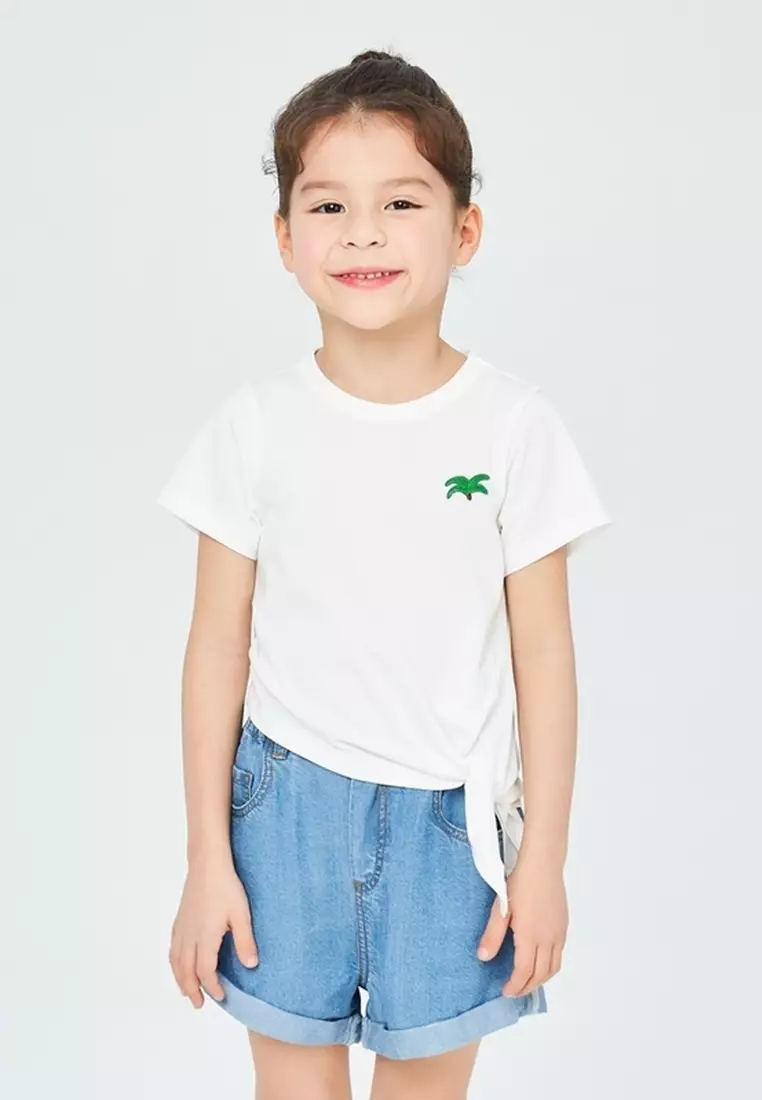 Ribbon Style Graphic Print Short Sleeve T-Shirt