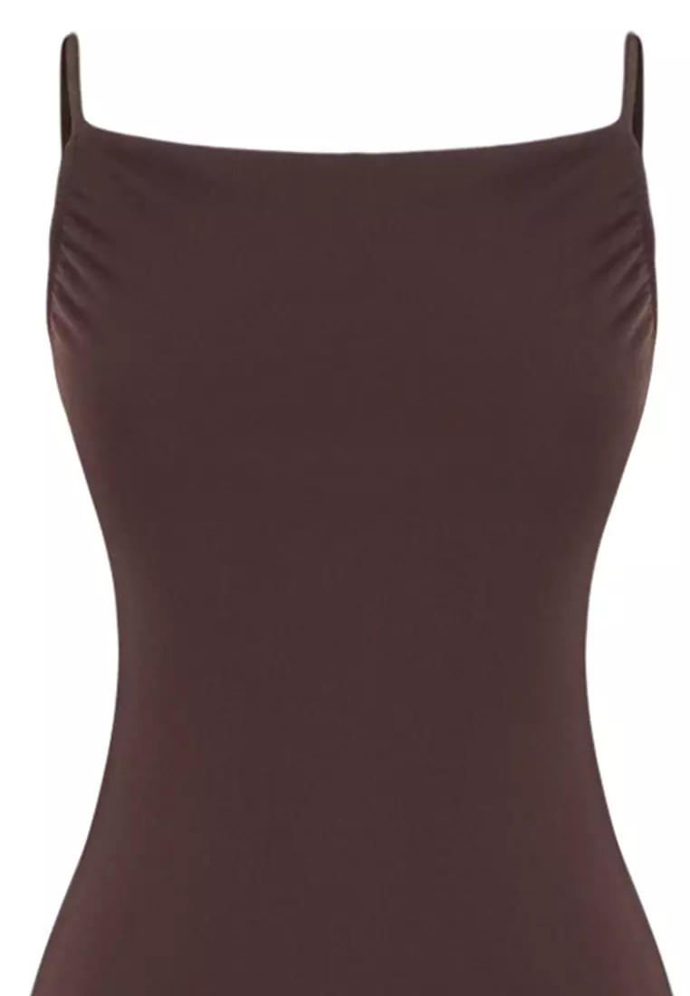 Fitted Strappy Midi Dress