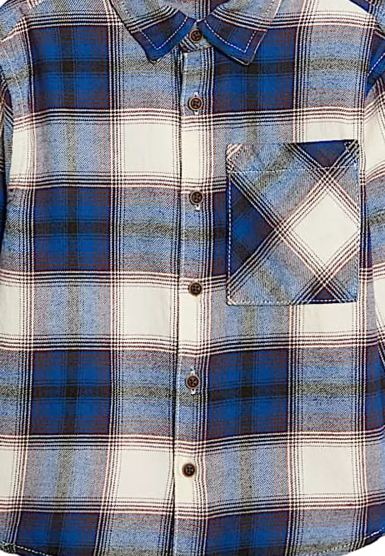Pure Cotton Brushed Checked Shirt