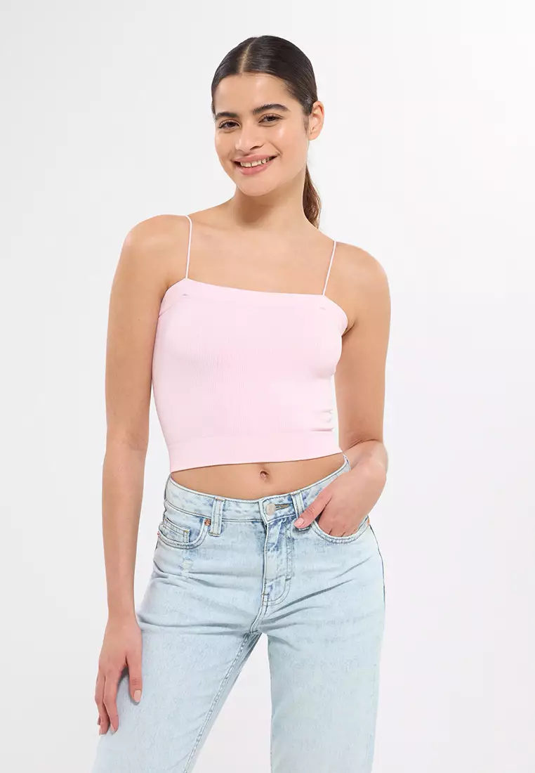 Buy Terranova Thin Strap Bandeau Crop Top for Women 2025 Online
