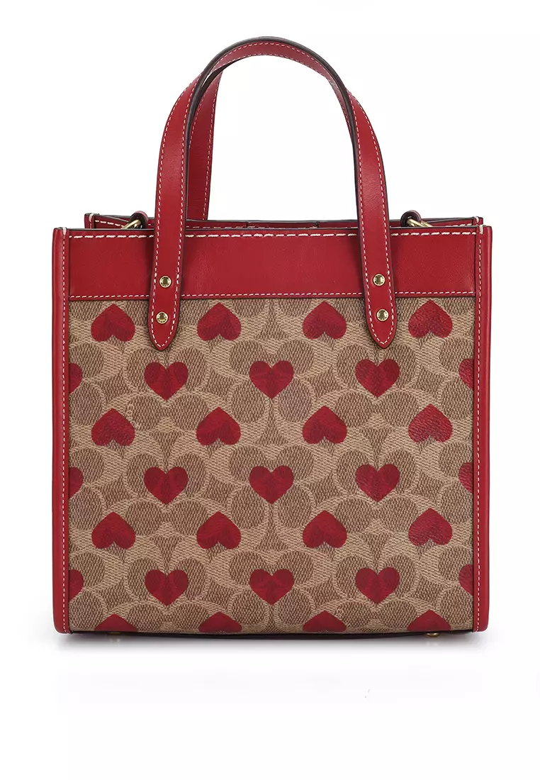 Coach heart tote hot sale