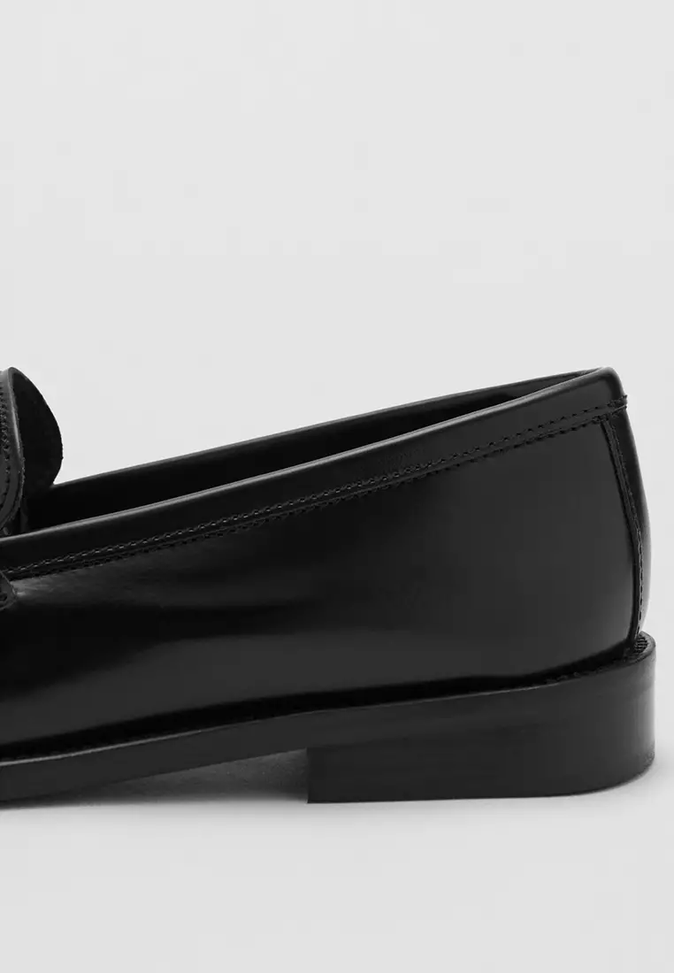 Gathered Leather Moccasins