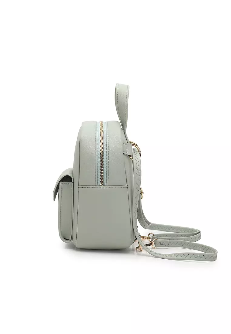 Women's 2-Way Backpack / Crossbody Bag / Sling Bag (Tas Ransel Wanita & Tas Punggung Wanita / Tas Selempang Wanita) - Hijau