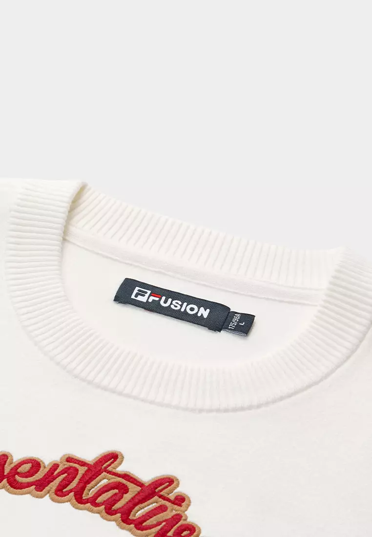 FILA FUSION INLINE CULTURE CNY COLLECTION Unisex Knit Sweater (Red / White)