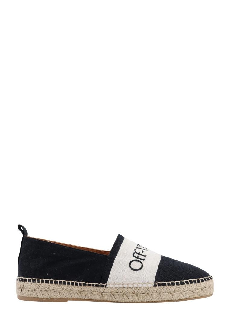 OFF-WHITE - Canvas espadrillas with embroidered logo - Black