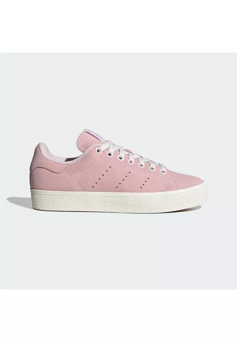 stan smith women white pink