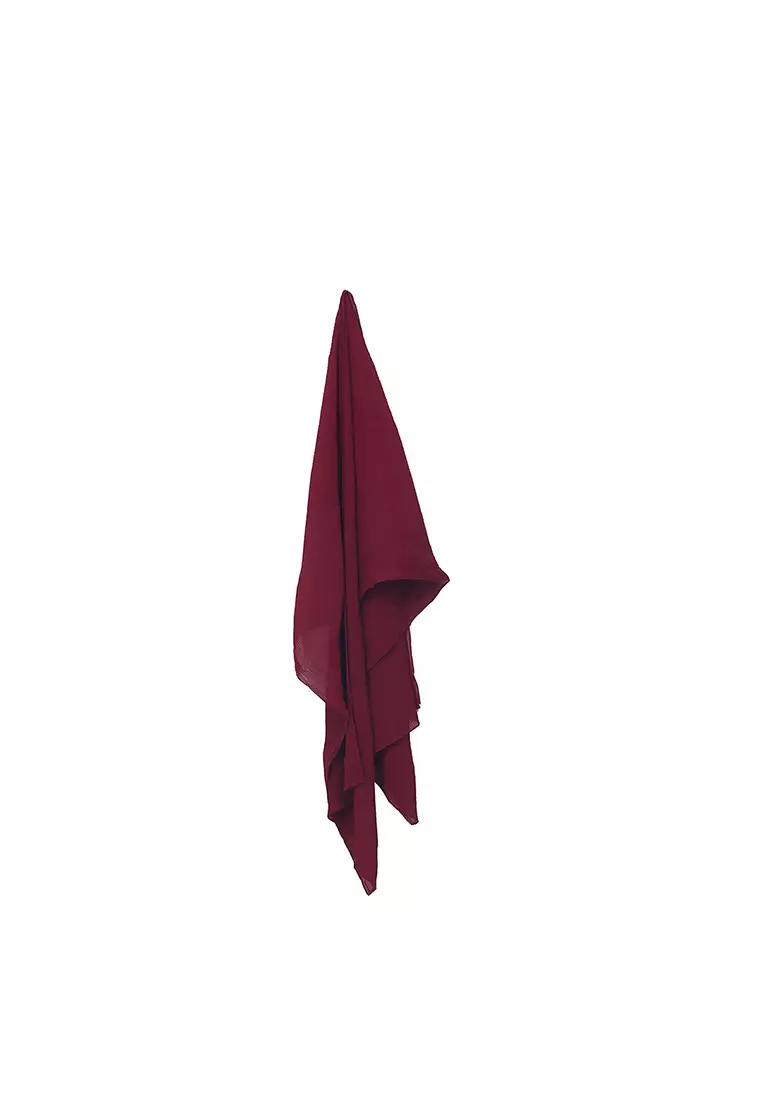 Pashmina Plisket Maroon