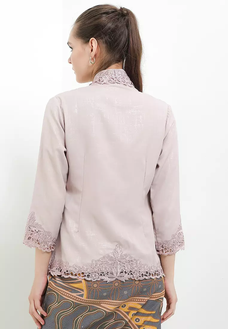 Embroidery Kebaya 7/8-Sleeve>Pepaya Leaves