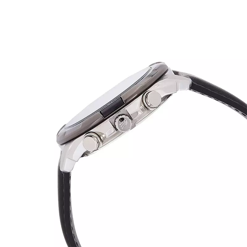 Jam Tangan Pria Casio Edifice EFR-539L-1AVUDF Chronograph Men Black Dial Black Leather Band