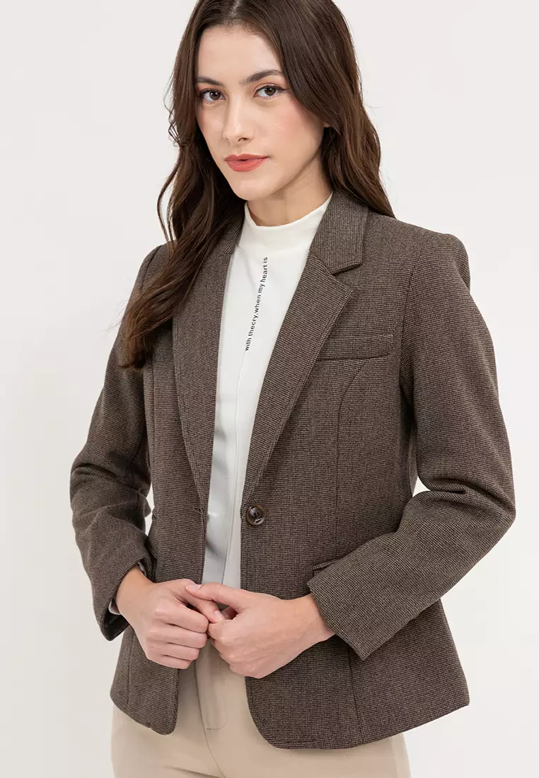 Semi Stretch Woolen Tailored Blazer