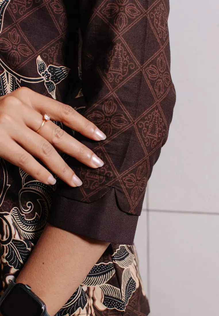 Hadinata Batik Wanita Superfine Blouse Parwati Permadi