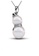 Her Jewellery white and silver Snowman Pearl Pendant -  Made with premium grade crystals from Austria HE210AC42FJLSG_1