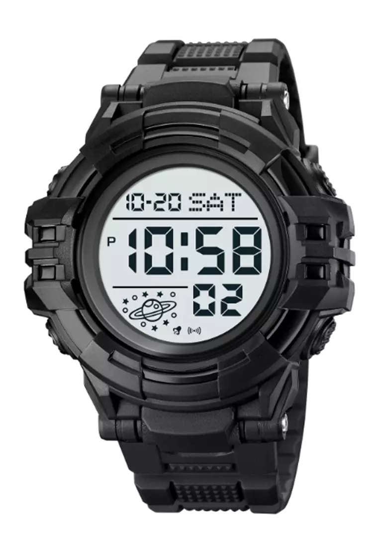 Jam Tangan Digital Pria Waterproof Many Function Strap Tali Material TPU DV32 ORIGINAL