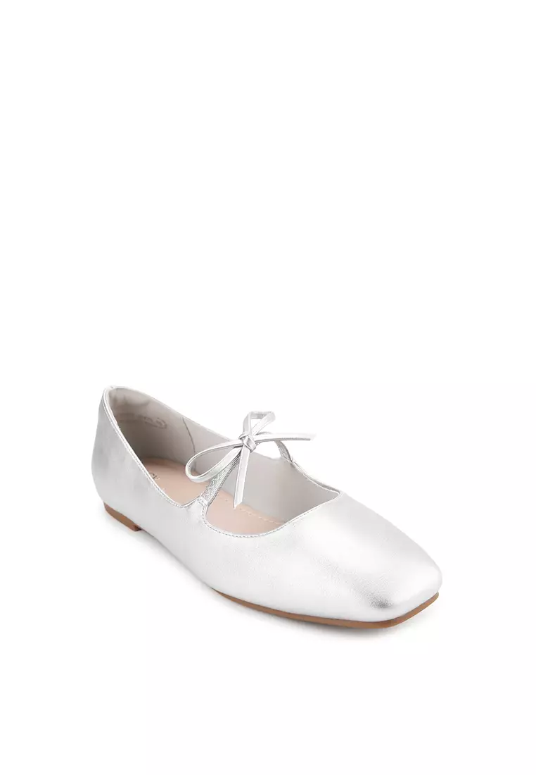 Honey J2475-12 Flat Shoes Silver