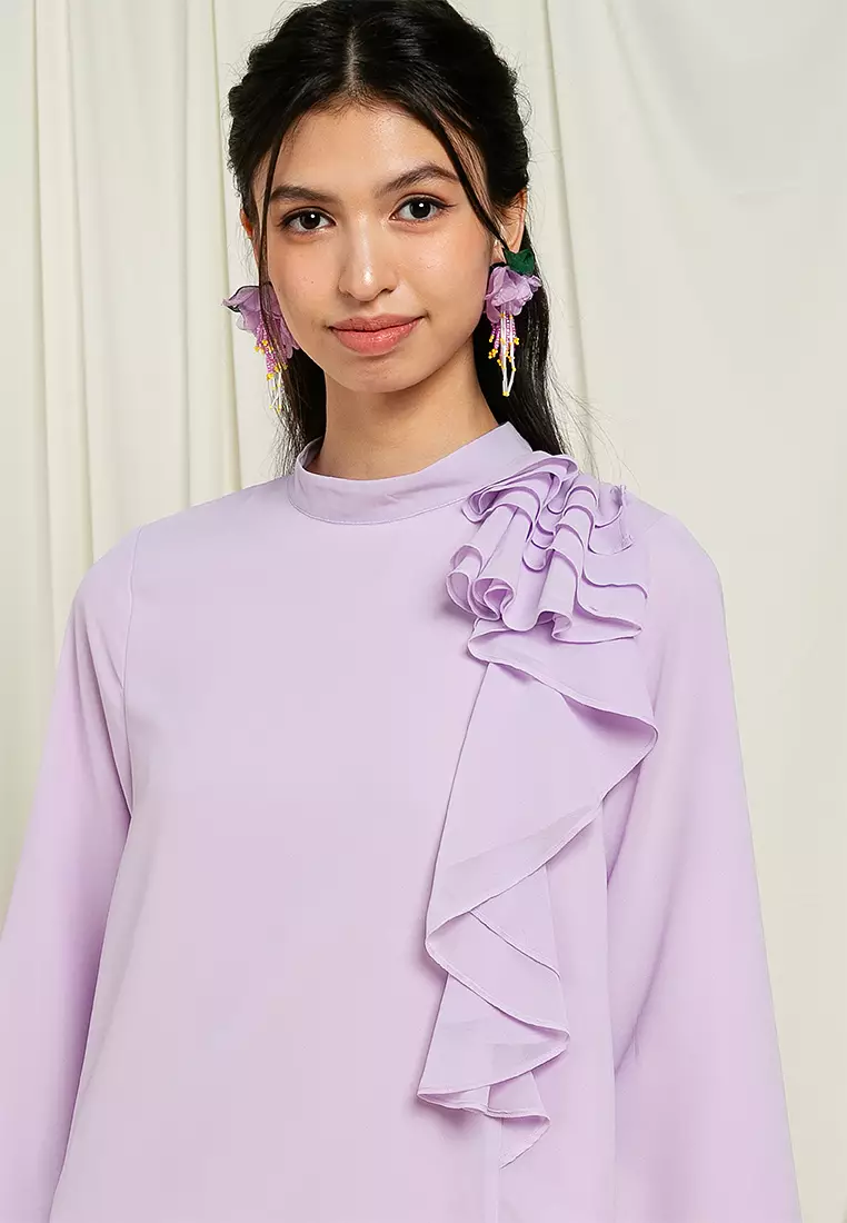 Adra Ruffles Kurung Set