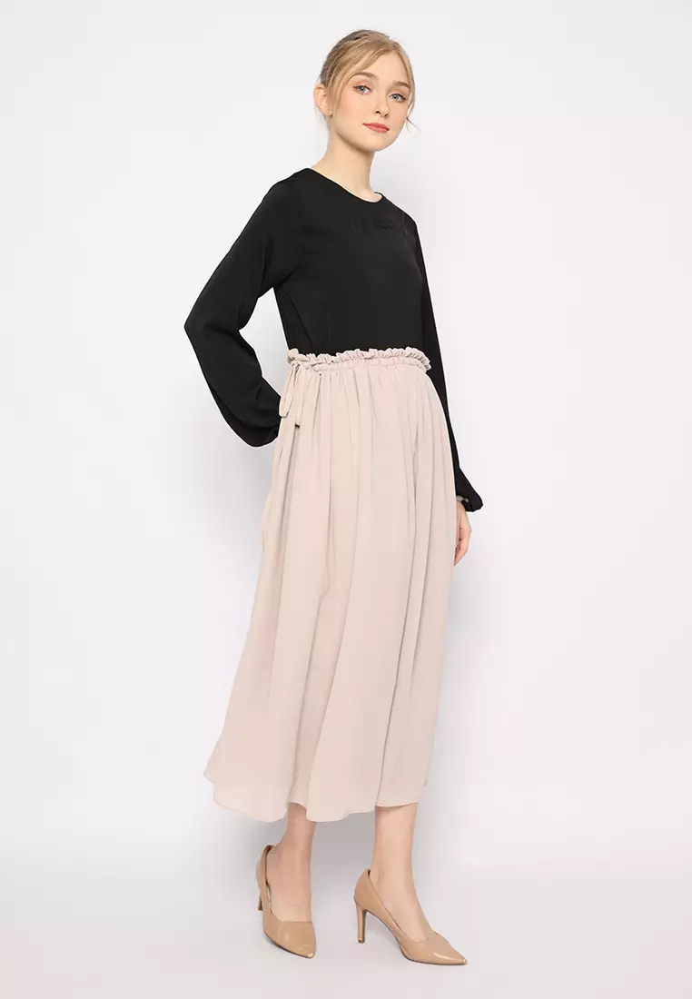 Azalea Midi Dress Nude Pink