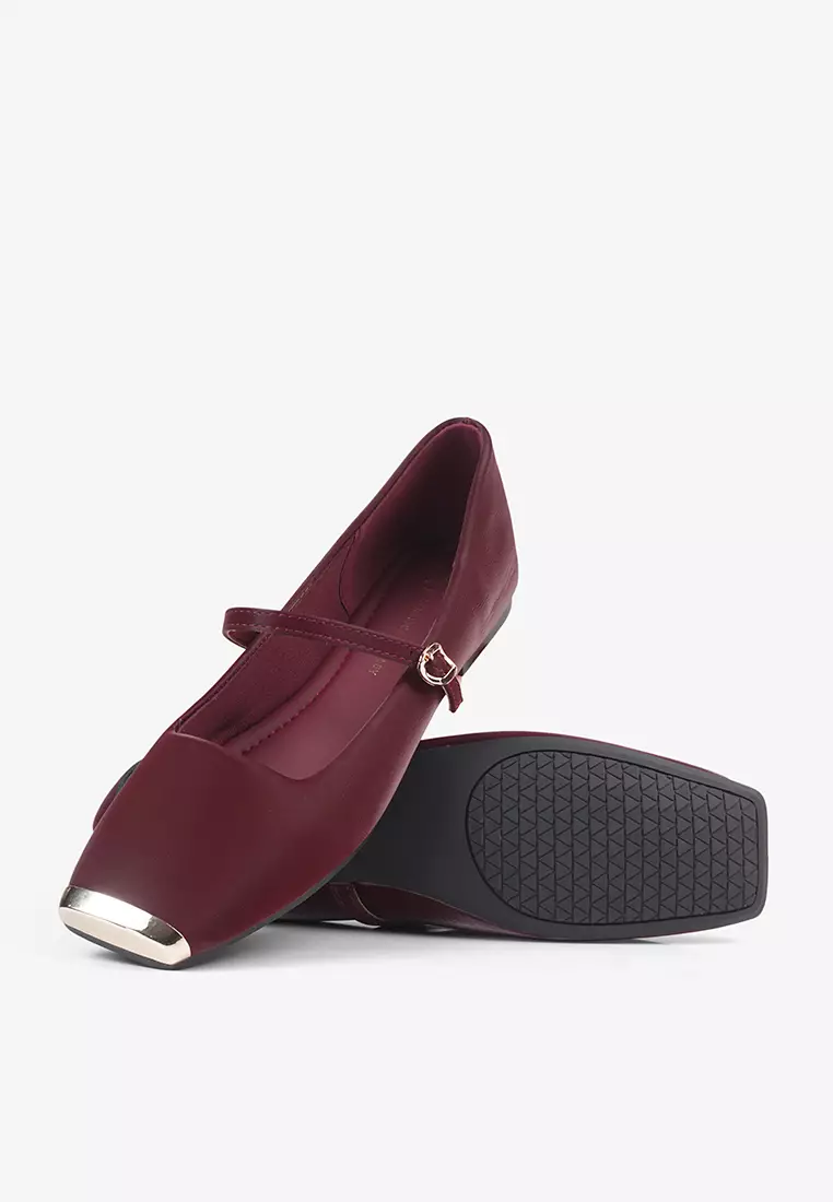 Sepatu Flatshoes Balet Wanita Square Toe L.Megumi