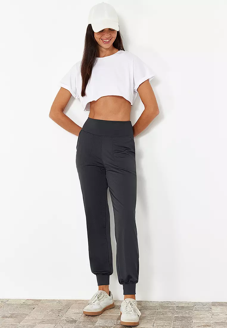 Sporty High Waist Jogger Pants