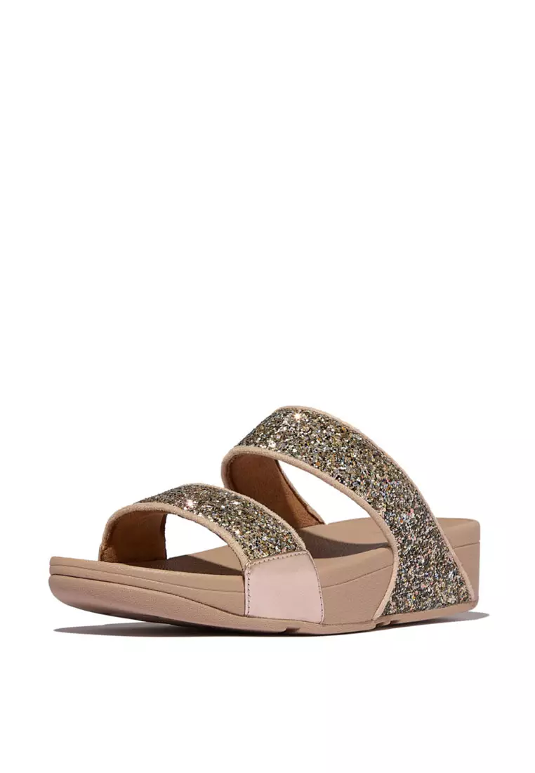 Buy FitFlop LULU Women's Multi-Tonal Glitter Slides - Classic