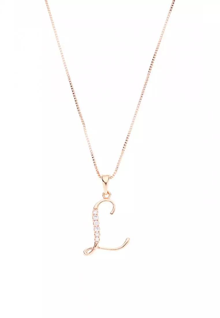 L pendant store necklace