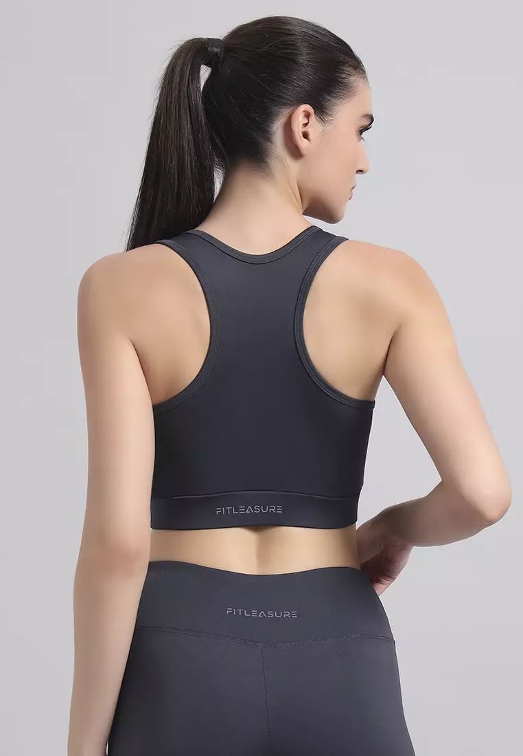 Grey Basic Essential Coord Workout/Running Sports Bra