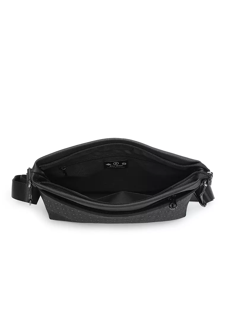 Men's Sling Bag / Crossbody Bag - Black