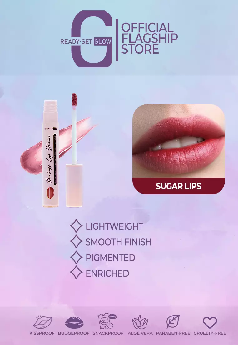Discount on Ready Set Glow  shoes - SKU: Badass Lip Stain - Sugar Lips (Natural Pink MLBB)