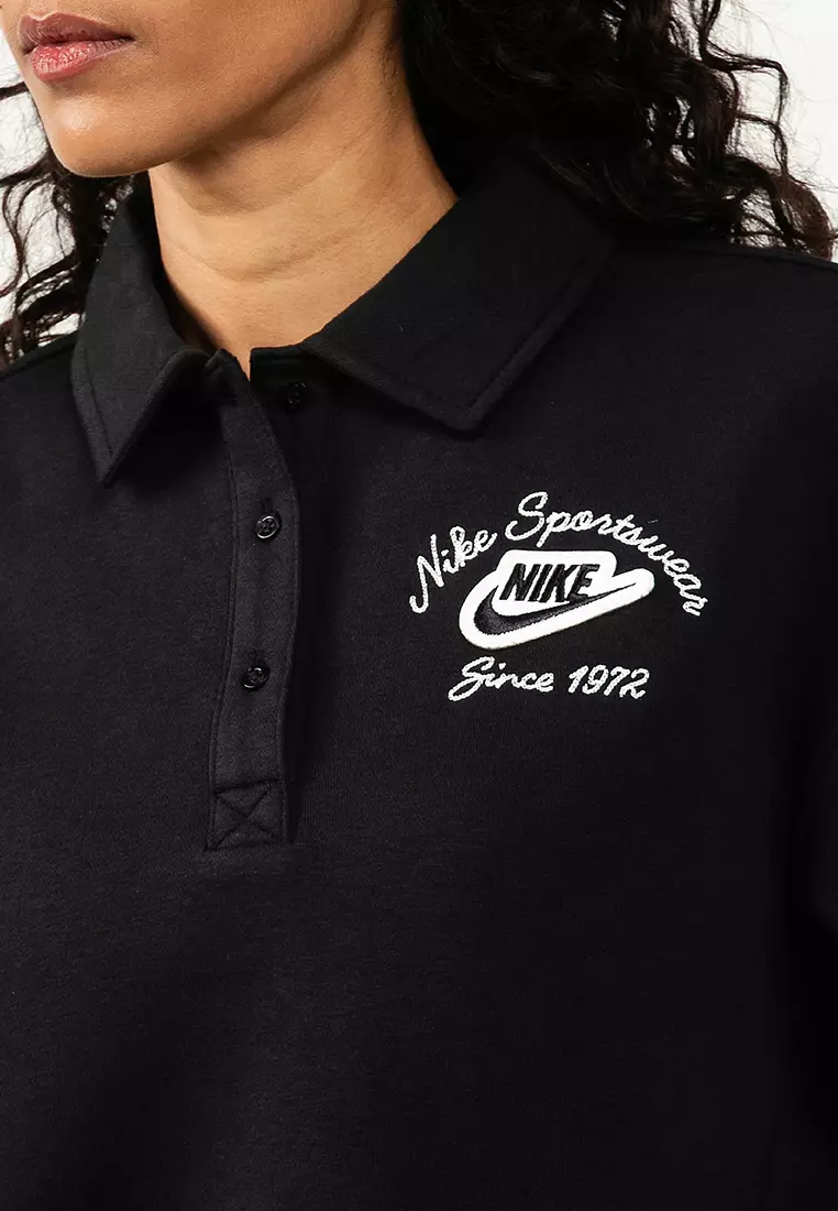 Sportswear Phoenix Fleece Loose Collared Pull-Over Top