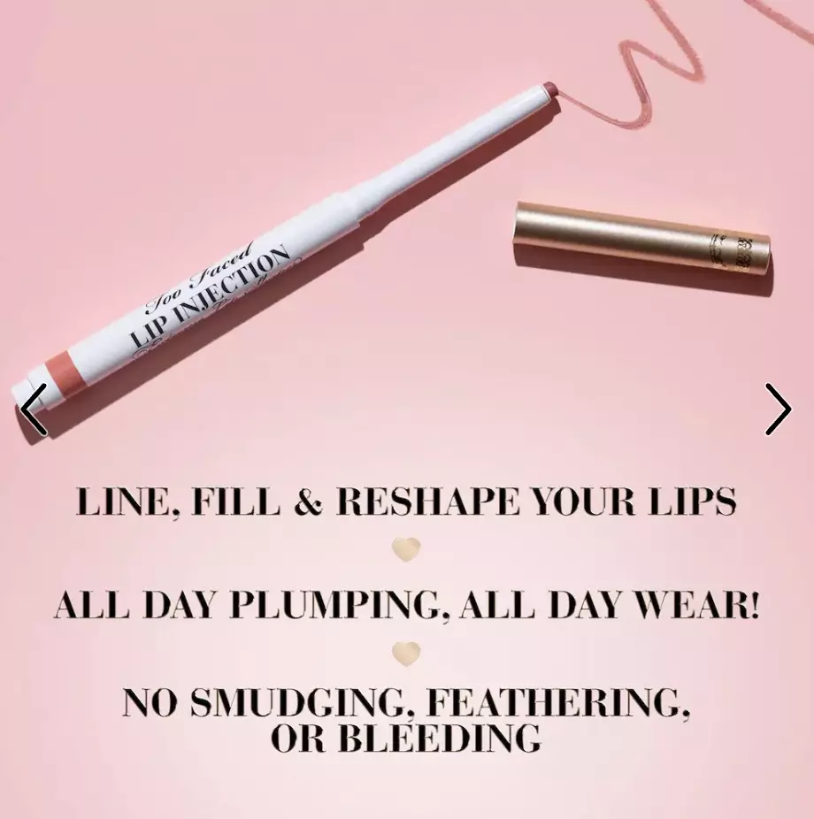 Too Faced Lip Injection Extreme Lip Shaper - Puff Nude *Full Size No Box