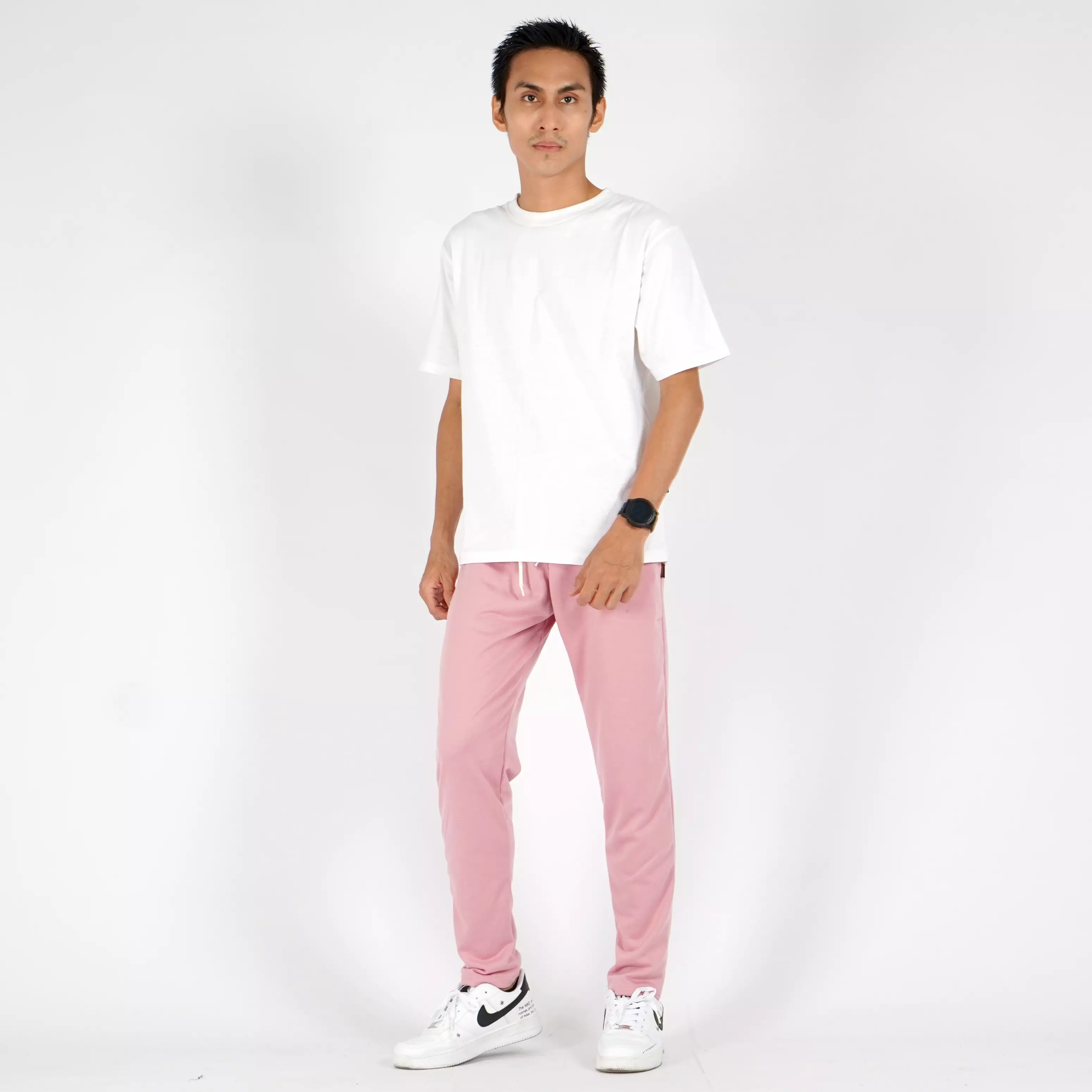  MICHAEL Celana Panjang Pria Slim Fit Training Pants Pria - PINK