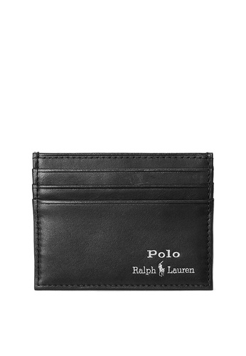 Polo Ralph Lauren black Smooth Leather Card Case B5551ACDE297D0GS_1