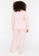 Trendyol pink Pink Plus Size Printed Pocket Detail Sleepwear Set 57DA8AA2728937GS_2