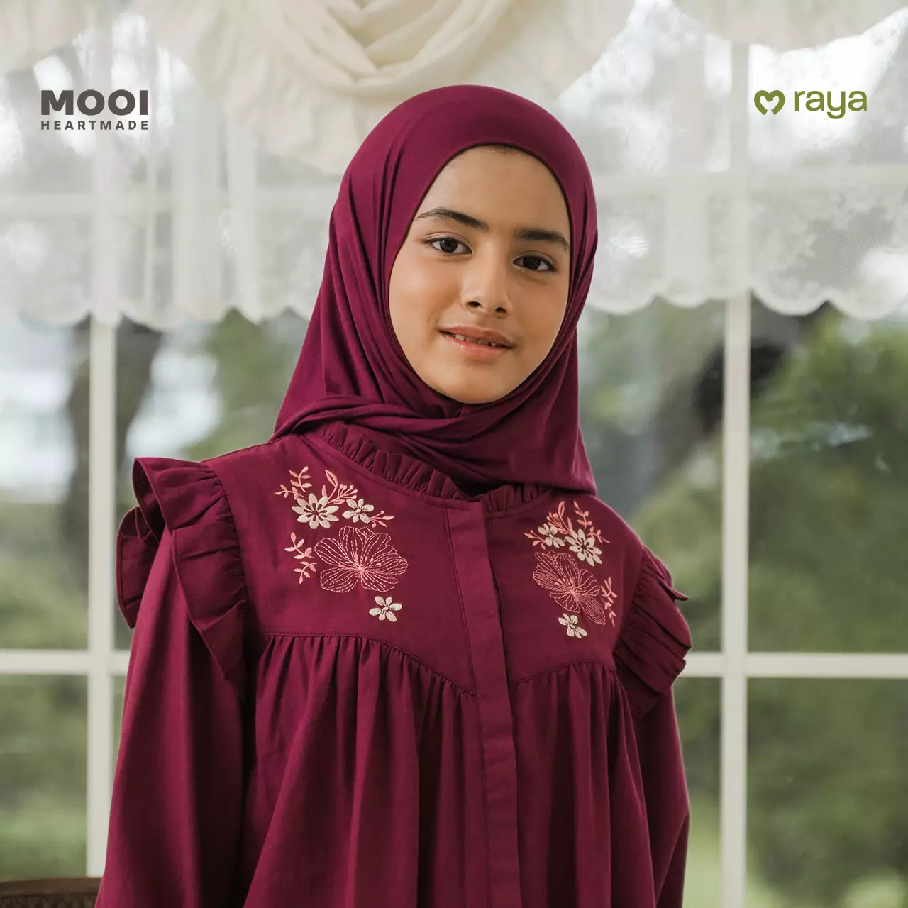 Mooi Pashmina Instan Anak Hijab Anak - Brown Beige