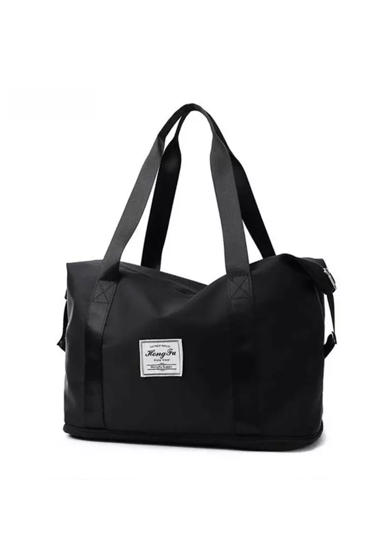 Werlyn Tas Selempang Wanita Tote Bags Gym Casual Material Oxford Cloth ORIGINAL - Black