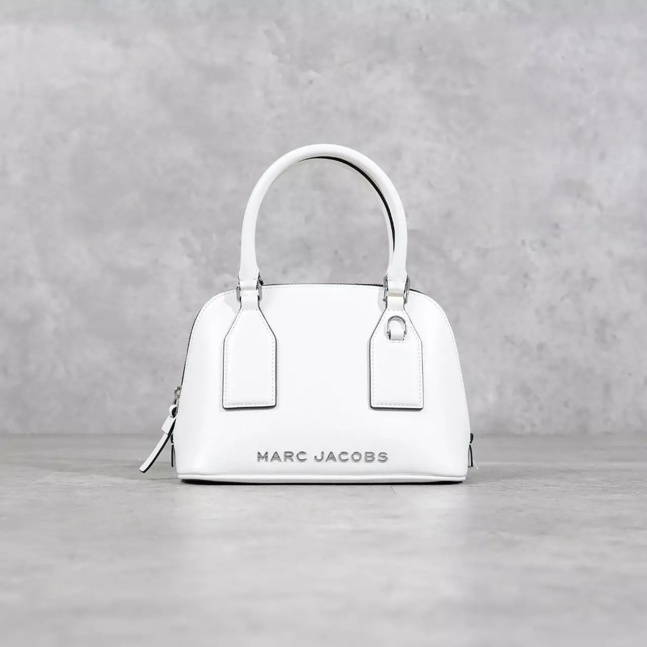 Tas MARC JACOBS DOME ALL WHITE TOP HANDLE BAG 100% ORIGINAL