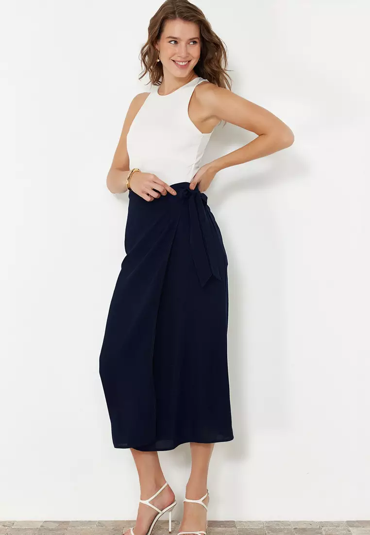 Maxi Skirt with Tied Detail